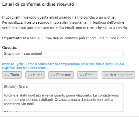 Email automatiche