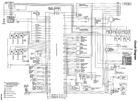Nissan Maxima QX (A32) 1995 Engine Circuit Diagram