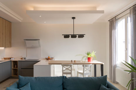 faux-plafond-salon-cuisine-avec-led-integree-architecte-interieur-lyon-camille-basse