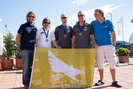 Sieg beim RPC mit GODSPEED-Meteorologen Mike Burgstaller und sensationelle Leistung des 2-Mann-Teams Martin Hartl und Harald Wolf im Race-Modus DOUBLE-HANDED!! (v.l.n.r. Peter Steinkogler, Martin Hartl, Harald Wolf, Mike Burgstaller, David Höllinger)