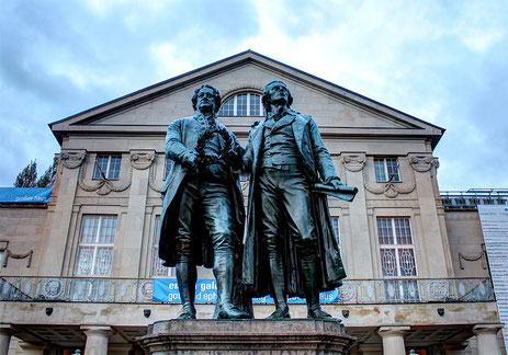 Goethe und Schiller-Denkmal von Ernst Rietschel