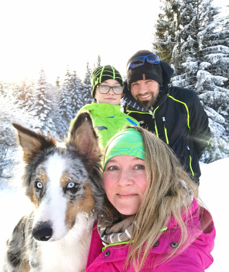 Auch im Winter kann man super wandern bei uns 