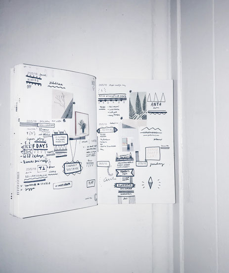 This is my weekly PLANNER scan WEEK 21 // 2018. Trough planning, sketching and living new designs and inspirations arise weekly in my inhouse designed PLANNER which I use as a sketchbook, moodboard and notebook. I publish the scan every Monday in my "wo