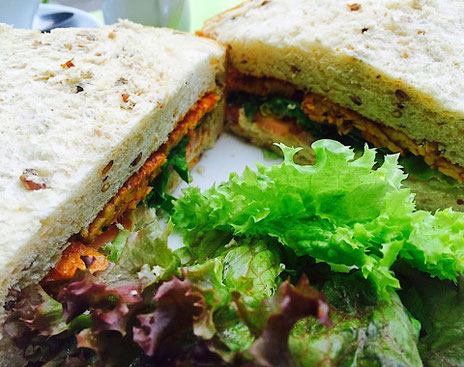 vegan blt sandwich from the almond tree