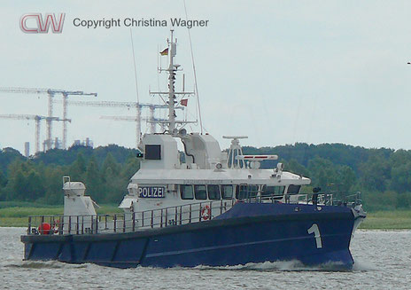 Hamburger Polizeiboot Bürgermeister Brauer