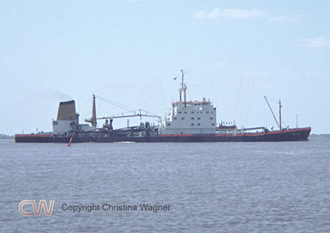 Baggerschiff Nordsee, IMO: 7504108, ursprüngliches Aussehen