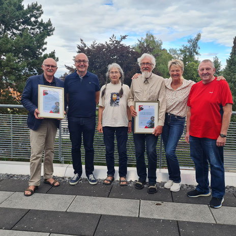 von links nach rechts: Ulrich Völker, Volker Woitzik, Ulrike Veith, Bernd Flieger, Marion Damm, Ralf Böhme