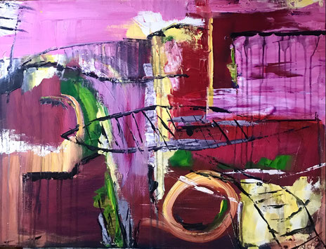 "Möglichkeiten" , Acryl auf Leinwand, 60x80 cm , BNR:399