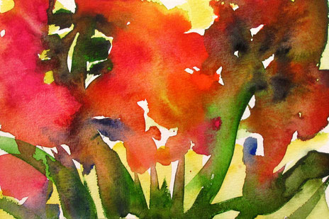 Sylvie Lander-Fleurs-Peinture-Aquarelles-Lumière-#SylvieLander