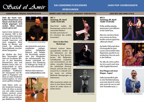 Orientalischer Tanz-Workshop mit Said el Amir am 09.04 - 10.04.2016