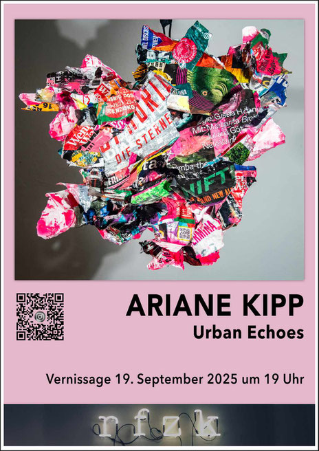 Galerie rfzk Nuernberg Kunst aus Straßenplakaten von Ariane Kipp