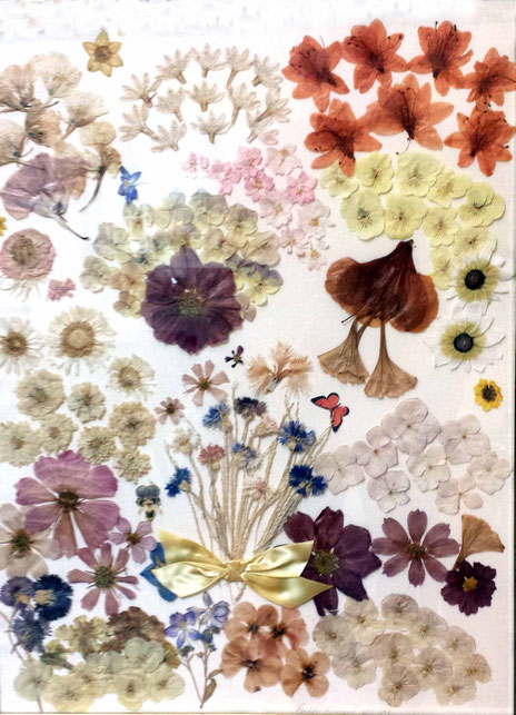 Collage of flowers by Ruth Rosen