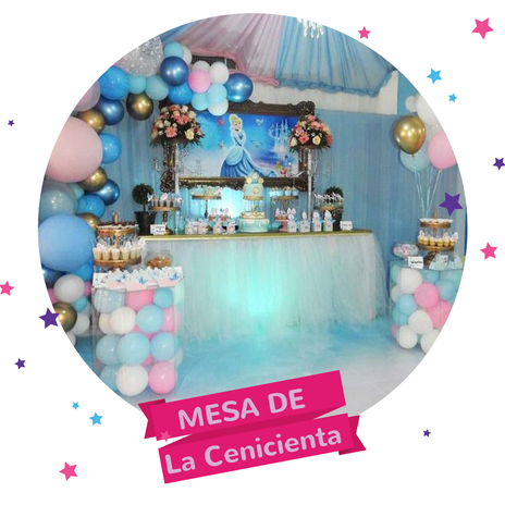 mesa de dulces de la cenicienta