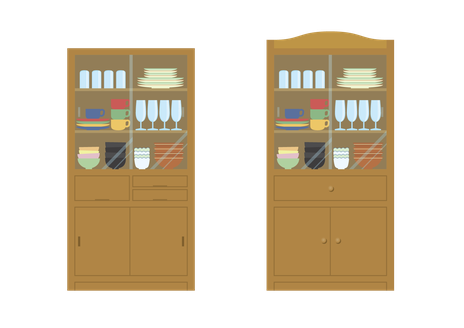 笠間市の不用な食器棚の家具処分