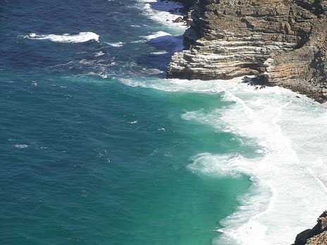 南アフリカ 喜望峰から見た海岸