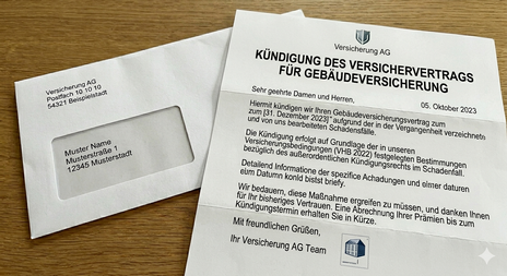 Kündigung der Gebäudeversicherung im Briefkasten