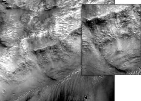 So, und jetzt befinden wir uns wieder auf dem Mars... "Crowned Face" oder auch "King Face" - Mars Global Surveyor (2001) - NASA/JPL/University of Arizona