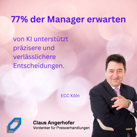Manager erwarten viel von der KI - zB präzisere und bessere Entscheidungen