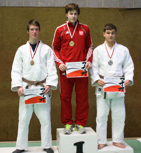 Björn Griemsmann li. Mit der Bronzemedaille