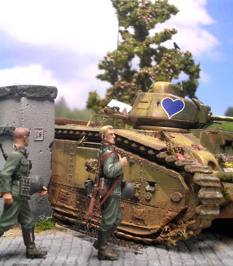 Die Figuren sind Metallfiguren von Andrea Models.