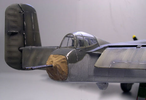Heck-MG-Stand mit zwei 12,7mm Brownings.