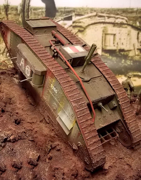 Die umlaufenden Ketten sind ein Merkmal der britischen Mk-Serie.