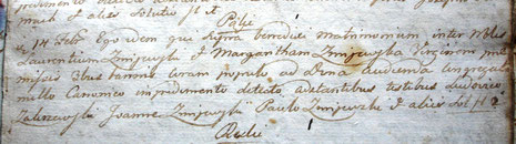 Księga zaślubionych parafii Żmijewo Kościelne w latach 1750-1808, AD w Płocku [fot. RŻ]