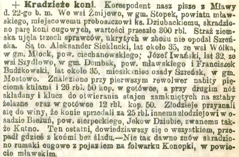 Kurjer Warszawski: Dodatek poranny nr 175 z 27 czerwca 1901 roku [Biblioteka Uniwersytecka w Warszawie]