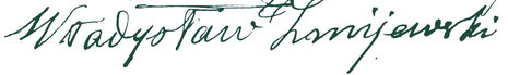 Odręczny podpis Wladysława z 1911 roku