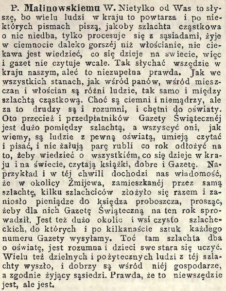 Gazeta Świąteczna, nr 425 z 1889 roku