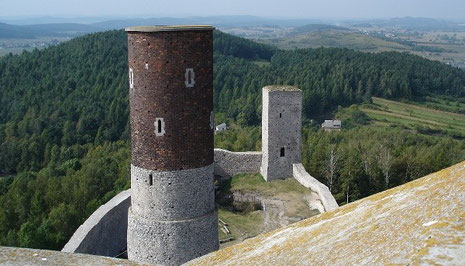 Zamek w Chęcinach pozostający w ruinie od XVIIw., stan we wrześniu 2005r.