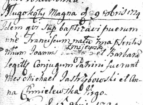 Księga urodzonych parafii Grzebsk w latach 1686-1729, AD w Płocku