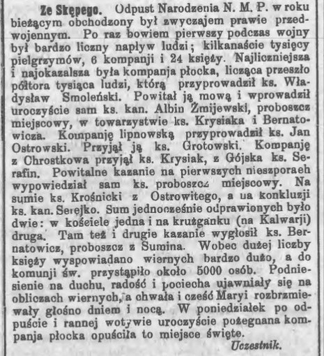 "Kurier Płocki" Nr 207 z 1918 roku