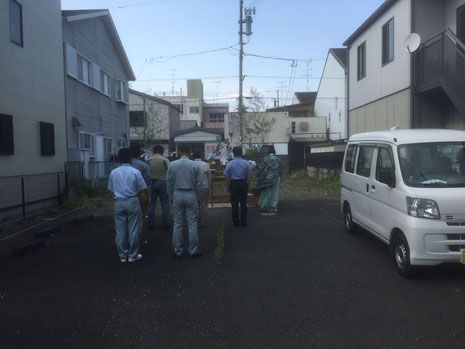掛川市 紺屋町地内 起工式