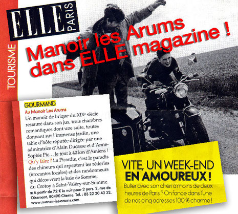 Manoir les Arums dans ELLE Magazine !
