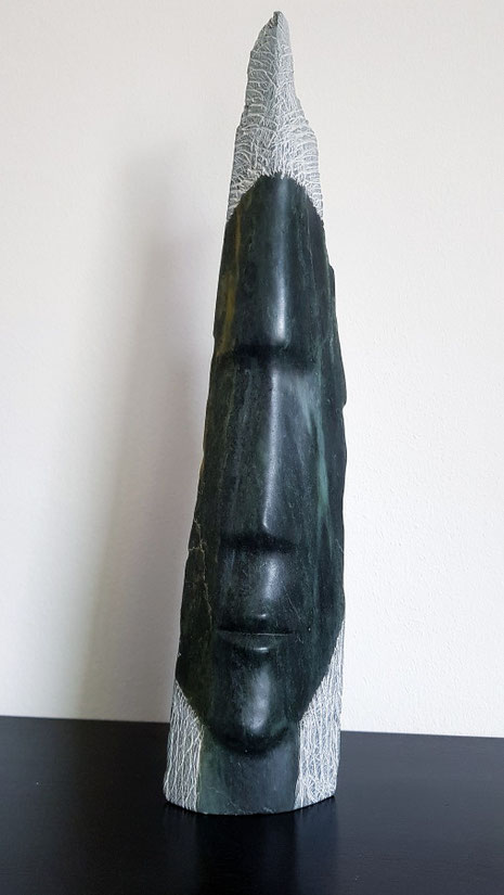 Kopf, Speckstein 36 cm, 2018