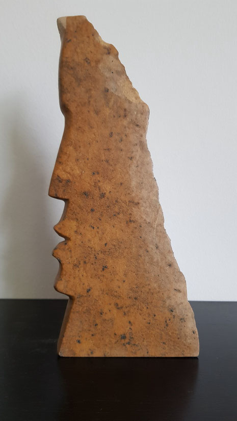 Kopf, Speckstein 25 cm, 2019