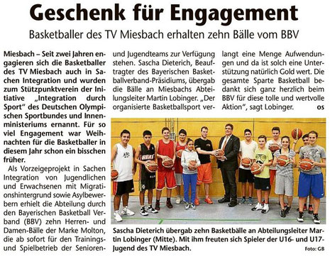 Artikel des Gelben Blattes am 24.12.2013 - Zum Vergrößern Klicken