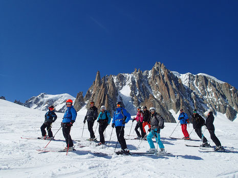 La famille Jacquier prend l'air en Vallée Blanche...