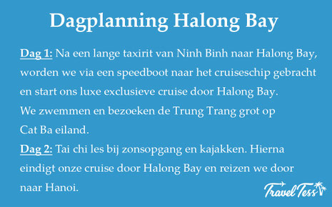 Dagplanning Halong Bay