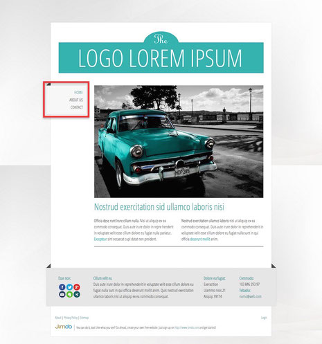 Havana template navigation