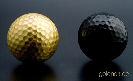 Golfball vergolden, vergoldet, Wiesbaden, Mainz, Darmstadt, Frankfurt, Königstein