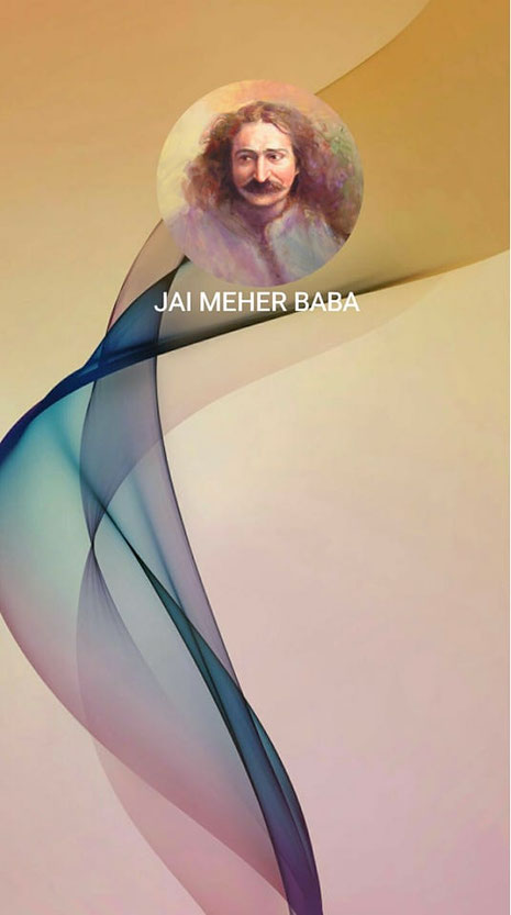  Meher Baba's portrait painted by Charlie Mills