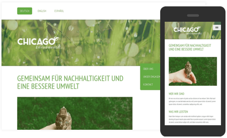 Mobile Ansicht Responsive Design bei Jimdo
