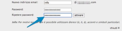 Password email