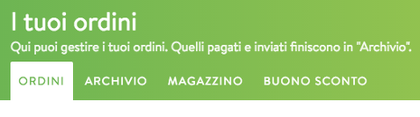 Ordini shop