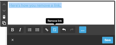 Remove link