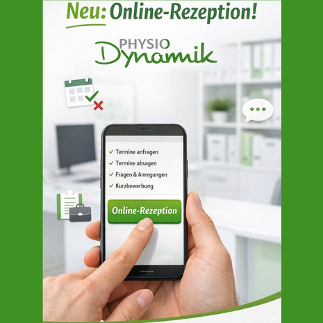 Neu bei uns: die Online-Rezeption! Wellness, Praxis für Physiotherapie in Königswinter