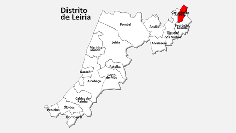 Localização do concelho de Castanheira de Pêra no distrito de Leiria