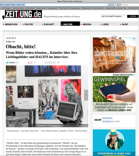 Artikel - "Zeitjung.de" Online-Magazin